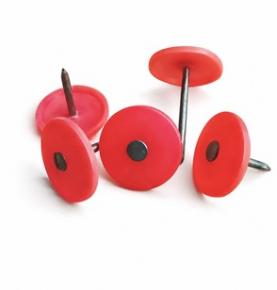 Plastic Cap Nails for Roofing Felt and House Wrap