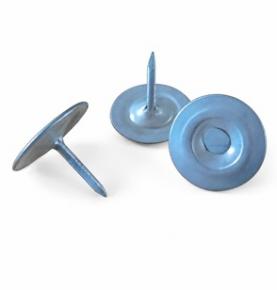 Round Cap Nails for Roofing Felt and Insulation