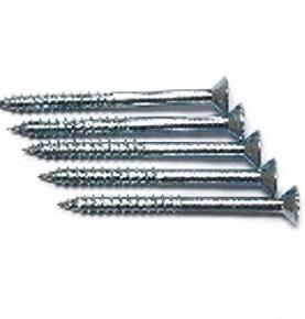 Zinc Plated Wood Screws with Countersunk Head