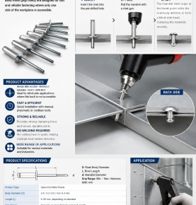 Blind Rivets for Sheet Metal and General Fastening