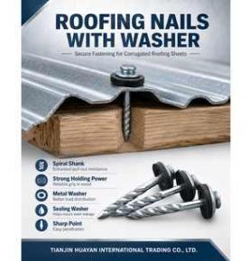 Assembled Roofing Nails with Rubber Washer